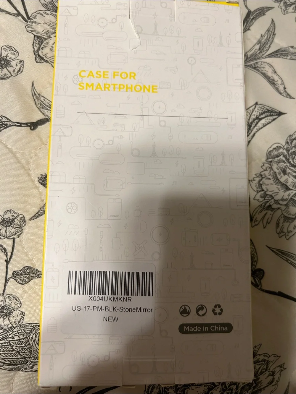 I phone 17 pro max case compatible with MagSafe stone Mirror cute wave design